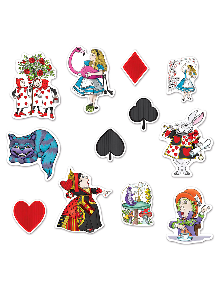 Alice In Wonderland Cutout decorations Novelties (Parties) Direct Ltd